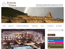 Tablet Screenshot of friendsofchaco.org